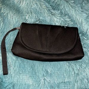 Black Nylon Wristlet Clutch